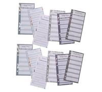 ORFOFE 120 Sheets -hole Prepunched Budget Cards with Elegant Patterned Design, Paper Expense Tracker Sheets for Home Office Supplies, Practical Cash Budget Planner Inserts for Daily Money