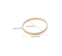 ORFOFE 12pcs Bamboo Craft Rings Smooth Edges Macrame Dream Catcher Hoops for DIY Wedding Wreath Floral Hoop Embroidery Craft Materials Lightweight Portable Bamboo Wreath Circles