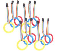 ORFOFE 12pcs Detachable Leash with Round Handles Anti-Lost Safety Walking Rope for Plastic Rings for Classroom and Outdoor Group Use Parade Leash for Organized Transitions