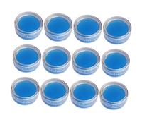 ORFOFE 12pcs Diamond Drawing Glue Sky-blue Professional Drilling Wax for DIY Crafts Nail Art Cross-stitch Tools Portable Bottles with Storage Box