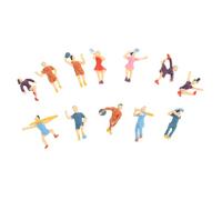ORFOFE 12pcs Miniature Human Models for Sand Table Accessories Plastic People Figurines with Assorted Colours, for School Project Models and DIY Architectural
