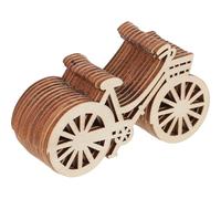 ORFOFE 12pcs Miniature Wooden Dollhouse Bike Models DIY Painting Set Tiny Bicycle Ornaments for Dollhouse Decoration and ’ Creative Play
