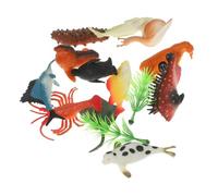 ORFOFE 12Pcs Ocean Animal Figures Realistic for Early Educational Cognitive Play Sea Creatures Decorative Ornaments Lightweight Models