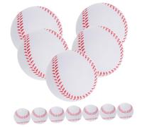 ORFOFE 12pcs PU Soft Baseballs for Teenagers Training Lightweight Supple Sports Balls with Elasticity and Impact Resistance Safe for Beginners