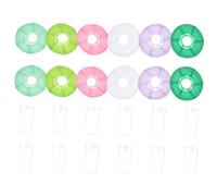 ORFOFE 12Pcs Round Paper Lanterns Lightweight Festival Decorations for Year Christmas Weddings Birthday Parties Indoor Outdoor Hanging Home Decor in Pink Purple Green Mint White