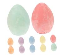 ORFOFE 12pcs Sidewalk Chalk for Outdoor Drawing Set Unique Egg-shaped Chalk Pastels Washable and Bright Colors for Classroom and Playground Graffiti Fun