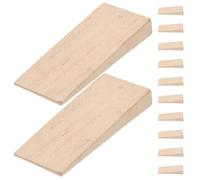 ORFOFE 12pcs Wooden Axe Handle Wedge Kit for Outdoor Tools, Sturdy Wood Material Resistant to Impact, Increases Lifespan, for Farming and Hammer Handle Repair
