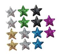 ORFOFE 14pcs Sequin Star Embroidery Patches DIY Clothing Appliques for Sewing Repair Decoration Clothes Bags Hats Shoes and Practical