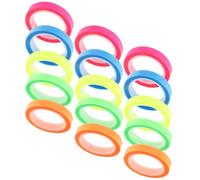 ORFOFE 15 Rolls of Waterproof Self-adhesive Sticky Tabs Highlighter Tape Pet Material Easy to Carry for Offices and Schools