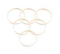 ORFOFE 15pcs Bamboo Dreamcatcher Rings DIY Craft Accessories for Handmade Wall Hangings Smooth Round Frames for Tassels Macrame Mandalas and Creative Decor