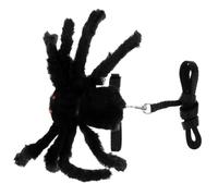 ORFOFE 1pc Adjustable Spider Pet and Leash Halloween and Christmas Chest Strap for Dogs and Cats Black Vest for Safe Training and Easy Handling