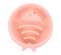ORFOFE 1Pc Adorable Fish Bone Shaped Slow Feeder Bowl for Dogs Cats Interactive Pet Dish Healthy Eating Smooth Surface Design for Wet Dry Food for Puppies and Kittens