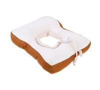 ORFOFE 1pc Anti- Pet Collar for Cats Soft Light Brown Neck Collar Anti-bite Fashionable Toast Shape Design Comfortable for Healing Wounds