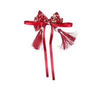 ORFOFE 1pc Bowknot Shape Chinese Style Hair Clip Headdress for Girls Ancient Headdress with Tassel Present for New Year Festival Hair Accessories for Boys and Girls