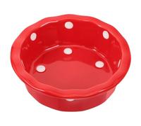 ORFOFE 1pc Christmas Snowman Pattern Ceramic Pet Bowl Creative Dog Cat Feeding Dish Easy to Clean for Holiday Use and Pet Feeding Needs