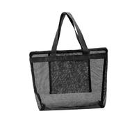 ORFOFE 1Pc High Capacity Mesh Design Beach Tote Bag Portable Shopping Pouch for Travel Toiletries and Daily Essentials Storage for Any Occasion