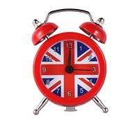 ORFOFE 1pc Mini Pattern Desktop Alarm Clock Simple Silent Bedside Wake-up Device for Home Dorm Attractive Red Design Easy Alarm Setting for Students