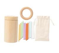 ORFOFE 1Set Balancing Sticks Montessori Wooden Educational Balancing Game for Enhances Social Skills Physical Activity Sensory Processing Training for Ages