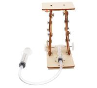 ORFOFE 1Set Wood Hydraulic Kit Creative Educational for DIY Assembly Puzzle Science Experiment for Boys and Construction Hands Learning Activity