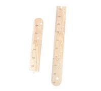 ORFOFE 1set Wooden Growth Chart Ruler for Boy Girl Charming Star Design Wall Hanging Height Measuring Ruler for Nursery Room Decor Track from Birth to Beyond