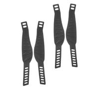 ORFOFE 2 Pairs Adjustable Bike Pedal Straps Wear-resistant Cycling Toe Straps with Slots for Fixed Gear Mountain Training Pedals Portable Exercise Bike Accessories