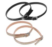 ORFOFE 2 Pairs Adjustable Heel Band Shoe Straps for Women High Heels Replaceable Ankle Straps with Convenient Fixing Function Suitable for Daily Use and