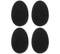ORFOFE 2 Pairs Black Silicone Fake Chest Muscle Pads for Men, Reusable Self-Adhesive Invisible Chest Enhancers, Soft Silicone Muscle Padding for Sports and Daily Wear