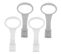 ORFOFE 2 Pairs Portable Standing Safety Rings Lightweight Crib Hanging Pull Rings for Walking Training and Motor Skill Development Support and Fitness Gray and White