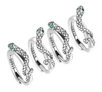 ORFOFE 2 Pairs Sterling Silver Snake Earrings Studs with Green Zirconia Stones Fashion Ear Studs for Women Comfortable Secure Clasp Ear Accessories Unique Snake Design Jewelry