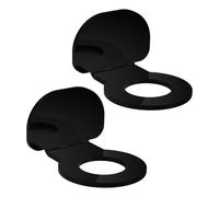 ORFOFE 2 Pcs Black Acrylic Ball Stand for Tennis and Golf Wall Mount Holder | Adjustable Design, Sturdy Construction, Easy Installation, Team Training the Go Practice