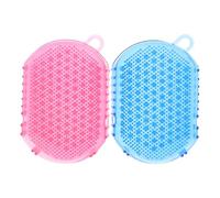 ORFOFE 2 Pcs Double-Sided Massage Gloves Lightweight PVC for Bath Creative Household Massage Brush Comfortable Skin Massager to Promote Circulation and Itchiness