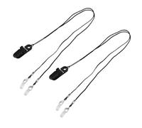 ORFOFE 2 Set Silicone Hearing Aid Lanyard Holder for Adults Anti-Loss Earbud Retention Rope with Water-Resistant Soft Silicone Clip Comfortable Ergonomic Protection for Audiophones