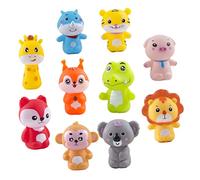 ORFOFE 2 Sets Animal Finger Puppets Vinyl Educational for Flexible Cartoon Zoo Forest Theme Dolls for Storytelling Parent Interactive Role Play Gifts