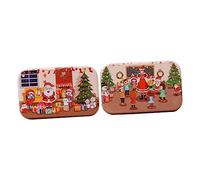 ORFOFE 2 Sets Christmas Wood Jigsaw Puzzle Educational Decompression Game for Cognitive Development and Creativity Building