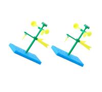 ORFOFE 2 Sets DIY Plastic Wind Vane Model Kits for Science Experiment Educational Craft Weather Vane Stem Learning Activity