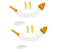 ORFOFE 2 Sets Kitten Puppy Cat Pacifier Pet Feeder Silicone Feeder Essential Pet Supply Complete