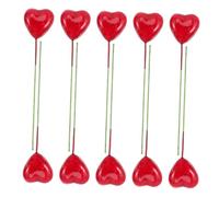 ORFOFE 20 Pcs Red Foam Heart Cupcake Toppers Romantic Heart Shape Cake Picks for Valentine’S Day Birthday Wedding Party Shower Decorations