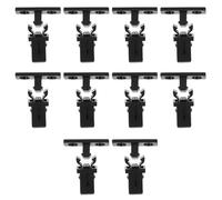 ORFOFE 20 Pieces Push Latch Lock Clips with Spring Self-Locking Mechanism for Garbage Bin Lid, Recycling Bin, and Trash Can Replacement Parts, Black Plastic Press Catch Suitable