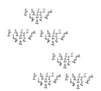 ORFOFE 200Pcs Plastic Military Soldier Action Figures for Static Model Men with Vivid Details Interactive Playset for Imaginative Army Role Play and Party Favors Random Color