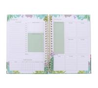 ORFOFE 2024 Teacher Lesson Planner Notebook A5 Coil Bound with Monthly Agenda and Recording Accounts Features, Delicate Paper Design, Portable Multi-function Planner Organizer