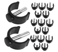 ORFOFE 20pcs Adjustable Folding Walking Stick Parts c Shaped Clamp Buckle Replacement Stick Holder for Walking