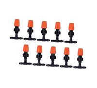 ORFOFE 20pcs Adjustable Micro Drip Irrigation Nozzle Atomizing Tee Connectors for Garden Watering Misting Spray Slow Even Water Flow for Roots Absorption and Water Saving