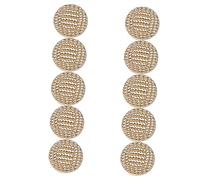 ORFOFE 20pcs Alloy Sewing Buttons Decorative Replacement for Suits Coats European and American Style Round Metal Buttons for DIY Clothing Crafts