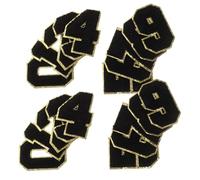 ORFOFE 20Pcs Embroidered Patches Black DIY Clothes Accessory Appliques for Sewing Decorative Clothing Applique for Mending and Reinforcing Garments