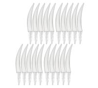 ORFOFE 20PCS Halloween Teeth DIY Jack-o-lantern Fangs Decoration Kit Plastic Fake Teeth for Spooky Home Party and School Activity Supplies