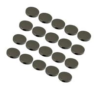 ORFOFE 20pcs Light Black Alloy Metal Coat Buttons Flat Sewing Fastenings for Garments DIY Costume Decoration