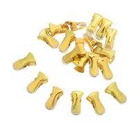 ORFOFE 20pcs Metal Alligator Clips for Crafts and Clothing Golden Iron Mini Spring Clips and Elasticity for Sewing Projects and Outdoor Activities