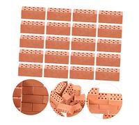 ORFOFE 20pcs Miniature Brick Models DIY Simulated Bricks Small Lightweight Building Blocks Kit for Craft Portable and Compact for Model Construction and Creative Play