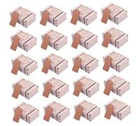 ORFOFE 20pcs Vintage Suitcase Candy Boxes Durable Kraft Paper Gift Storage Boxes for Weddings Birthdays Parties Handheld Gift Packaging