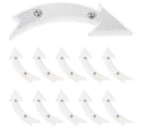 ORFOFE 20pcs White Bike Wheel Reflectors Premium Night Bike Reflectors Safety Warning Signs for Mountain and Road Bicycles Compact Practical Reflective Accessories